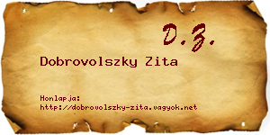 Dobrovolszky Zita névjegykártya